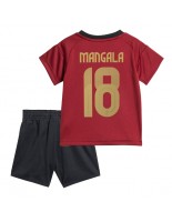 Belgie Orel Mangala #18 Domácí dres pro děti ME 2024 Krátký Rukáv (+ trenýrky)